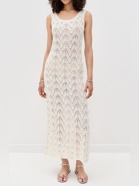NWT Generation Love Vincent Crystal Pointelle Knit Dress